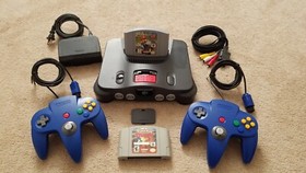 Nintendo 64 N64 System Console With Controllers Mario Kart EXP PLus More LQQK !!