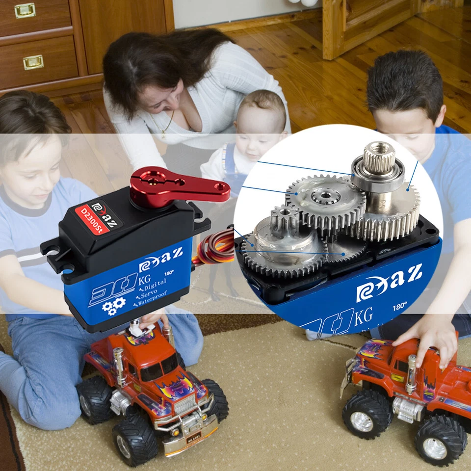 20KG 25KG 30KG 35KG RC Servo Waterproof 180° RC Digital Servo High Torque Servo - Bild 4 von 4