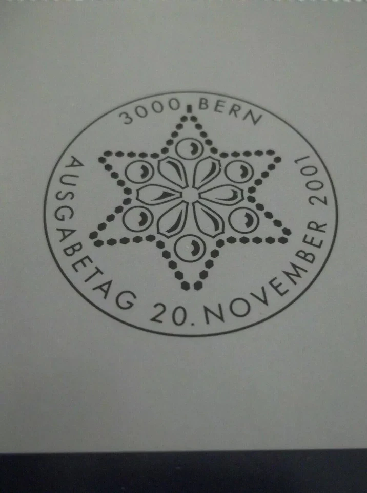 Post Schweiz, Helvetia, Sonderfaltkarte Weihnachten 2001, 4er Block Mi 1776 gest - Image 4 of 4