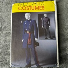 McCalls Pattern M4745 Sz 46-56 Men Civil War Military Uniform Coat Costume