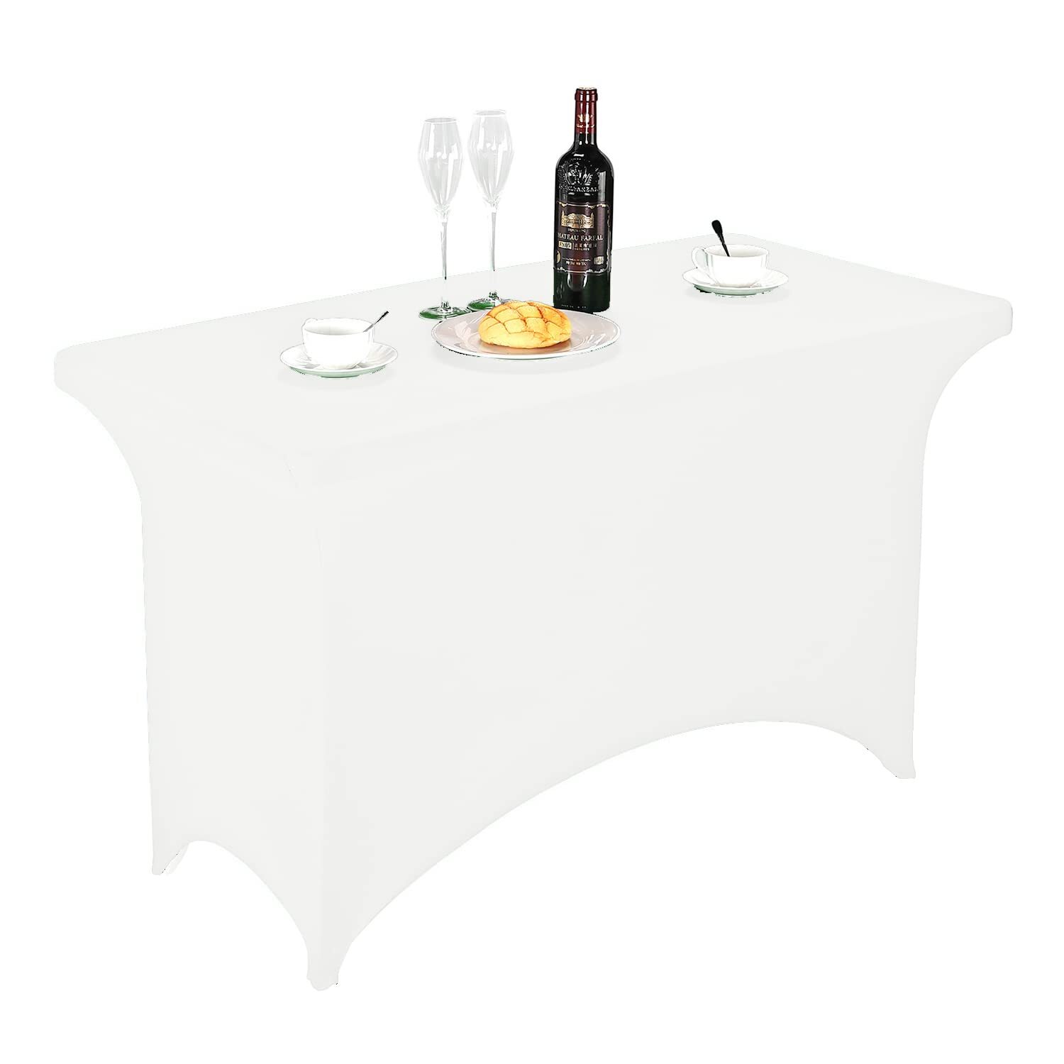 S 4ft，fitted Tablecloth For 4ft Rectangular Tables Stretch