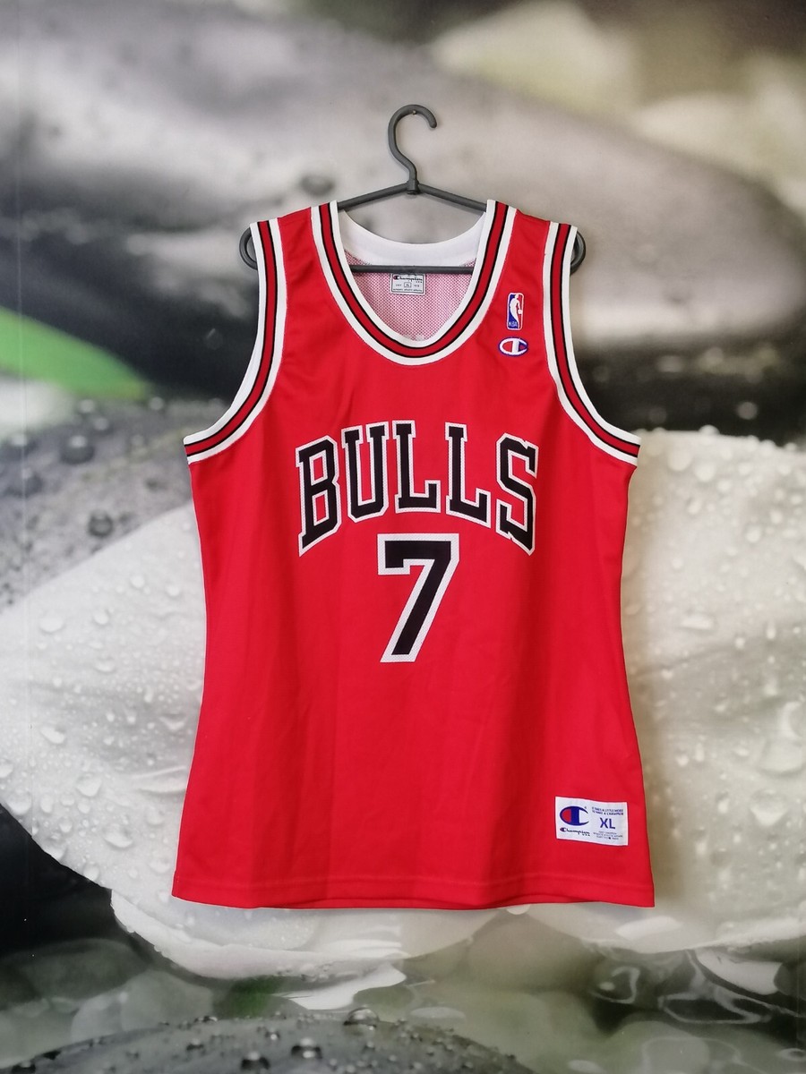 Chicago Bulls basketball NBA vintage shirt jersey Champion #7