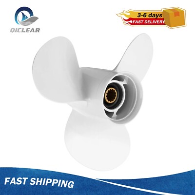 NEW! 10 5/8 X 12 Boat Propeller For Yamaha Outboard 25-60HP 13 Spline Tooth,RH