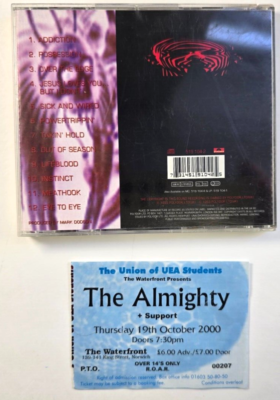 The Almighty – Powertrippin' CD Album with Concert Ticket 2005 on