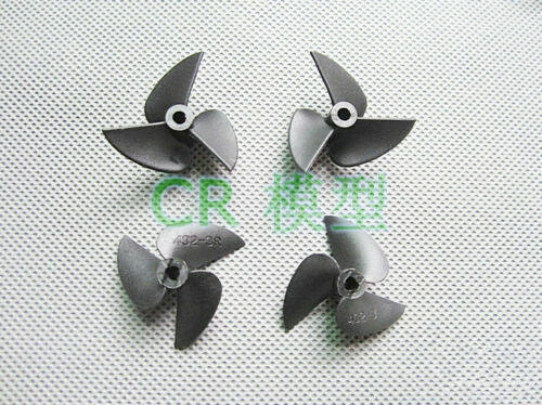 1 pair 3 blade nylon left right rotation propeller prop 4mm 3/16" 1/8" rc boat - Picture 5 of 11