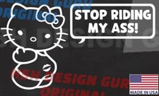 Car Rear Window Vinyl Decal Hello Kitty Stop Riding My Die Cut Vinyl Car Rear Window Vinyl Decal Hello Kitty Stop Riding My Die Cut Vinyl