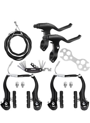 Komplettes Fahrrad Bremsen Set, Universal Fahrrad vorne und hinten MTB Bremse, innen und außen