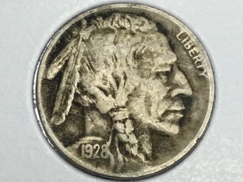 1928-D Buffalo Nickel in very fine/extra fine