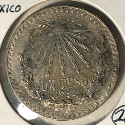 1932 Mexico 1 Peso Silver Coin | eBay