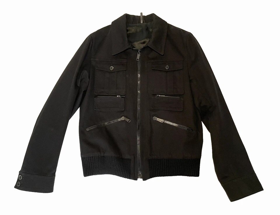 Chaqueta para hombre Dior Homme talla 50 L 2006 Hedi Slimane militar negra Foto 2 de 4