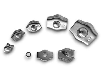 Edelstahl Simplex Klemme für Drahtseile Stahlseile Drahtseilklemme AISI 316 V4A
