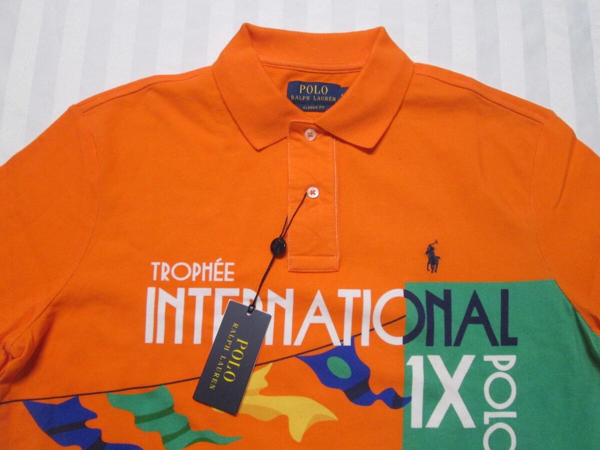 POLO RALPH LAUREN Men's Graphic Signal Orange ClassicFit POLO RALPH LAUREN Men's Graphic Signal Orange ClassicFit