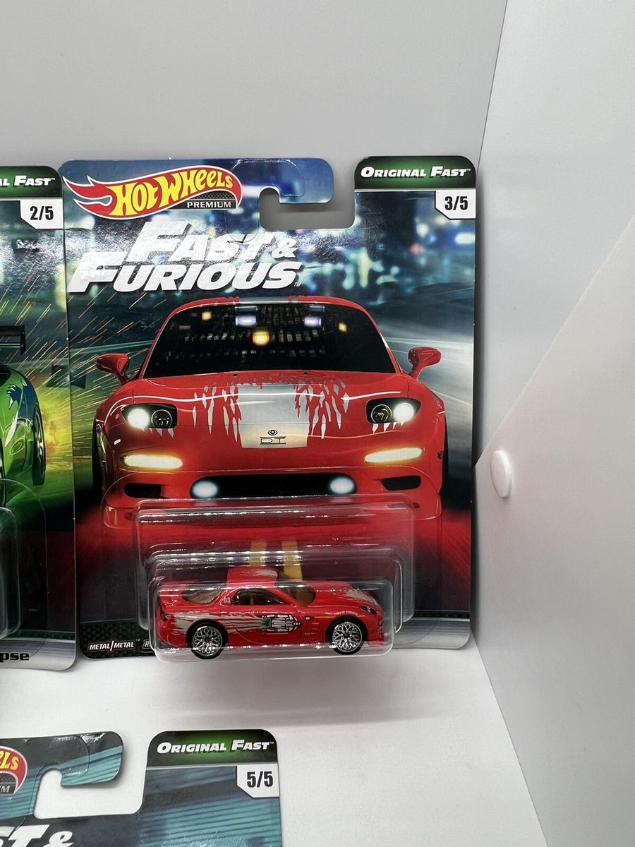 Hot Wheels Premium Fast And Furious Original Fast Complete Set Of
