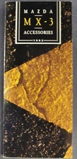 1992 Mazda MX-3 Coupe Accessories Brochure Folder Excellent Original 92