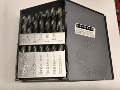 Huot Zöllige Bohrer 1/16 Bis 1/2 1/64 Drill Index 