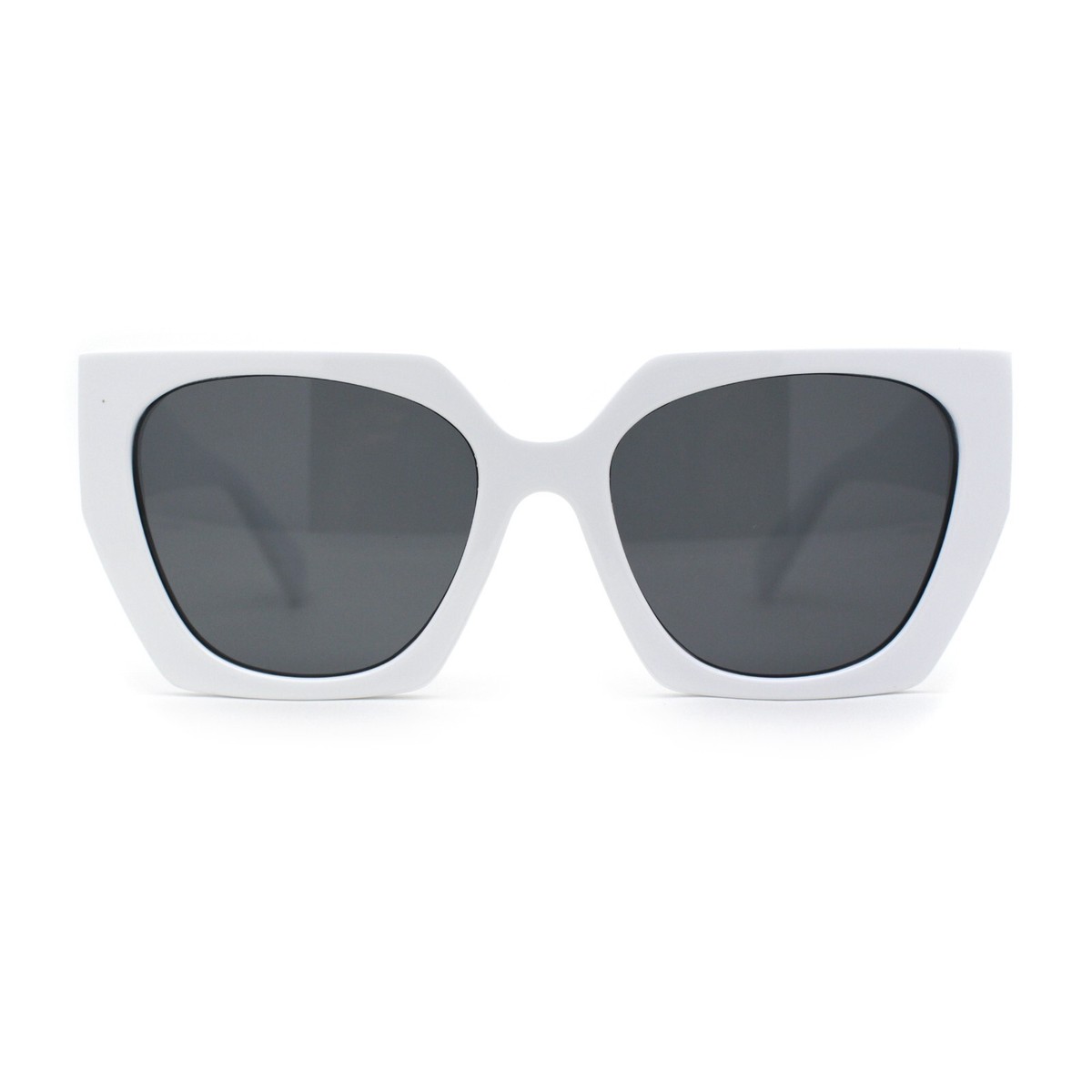 Womens Squared Butterfly Oversize Cat Eye Retro Sunglasses 