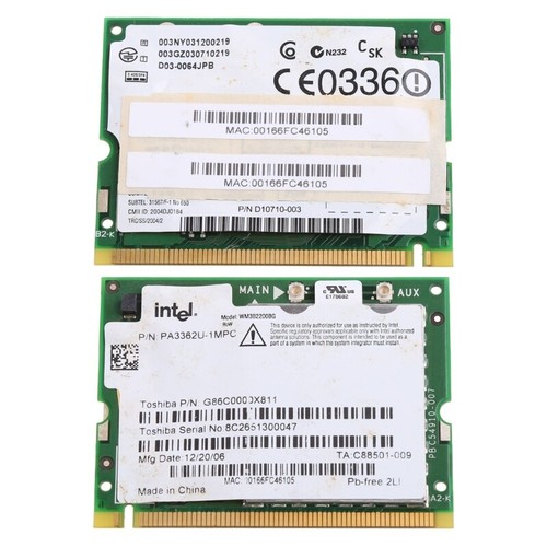 Pro/Wireless 2200BG 2200 802.11B/G Mini PCI Card WIFI - Photo 4/8
