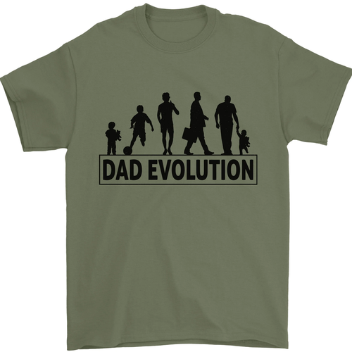 Dad Evolution Fathers Day Mens T-Shirt 100% Cotton - Picture 94 of 102