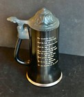 12 oz -6-1/2" VIP Black Beer Stein, Poem end "love of one drunken sot for anothe — photo 4