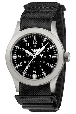 KHS Herren-Armbanduhr Platoon Solar Stahl/Schwarz PLASSF.DFB - Bild 1 von 4