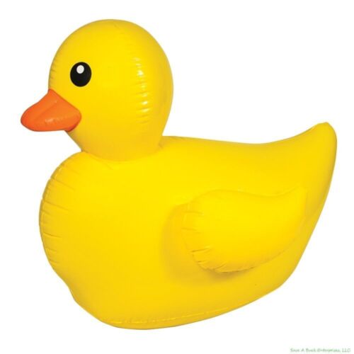 RIESIGE aufblasbare schwimmende Gummi-Ente ~ Geburtstag Pool Spielzeug Party Outdoor Spaß - Bild 2 von 4