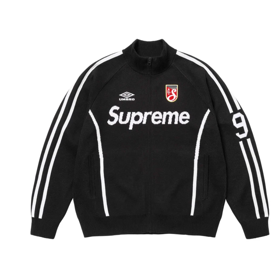 Veste pull zippée Supreme Umbro noir taille M neuve commande confirmée
