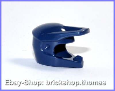 Lego Helm blau - 35458 - Dirt Bike Minifig Helmet Dark Blue - NEU / NEW
