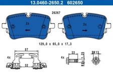 Brake pad set, disc brake ATE 13.0460-2650.2 for Audi