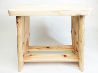 JAPANESE Hoshino Hinoki Wood Chair Isu Furo Bath Stool Onsen Made