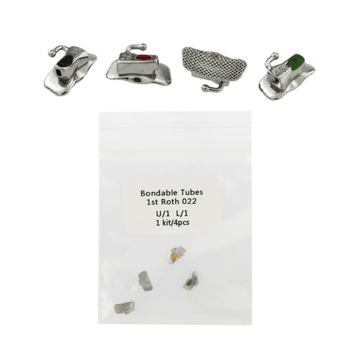 100 kits de tubos bucales de ortodoncia dental primer molar Roth 022 malla no convertible - Imagen 2 de 12