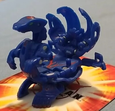 Rare Bakugan Blue Aquos Lumagrowl 600G Battle Brawlers Spin Master Hard To Find