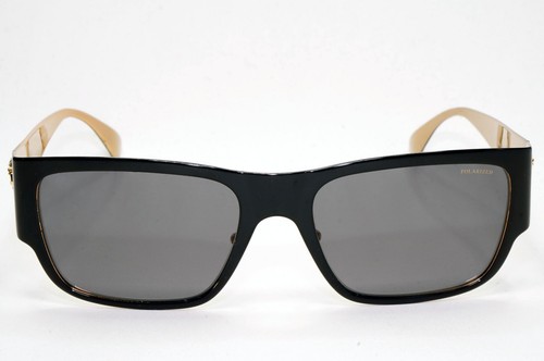 Versace Sonnenbrille schwarz polarisiert gold Medusa quadratisch Metall MOD VE 2262 1433/81 - Bild 2 von 12