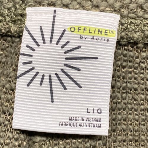 Offline by Aerie Jogginghose Damen Large grün Strukturstrick schwer Freizeit - Bild 9 von 12