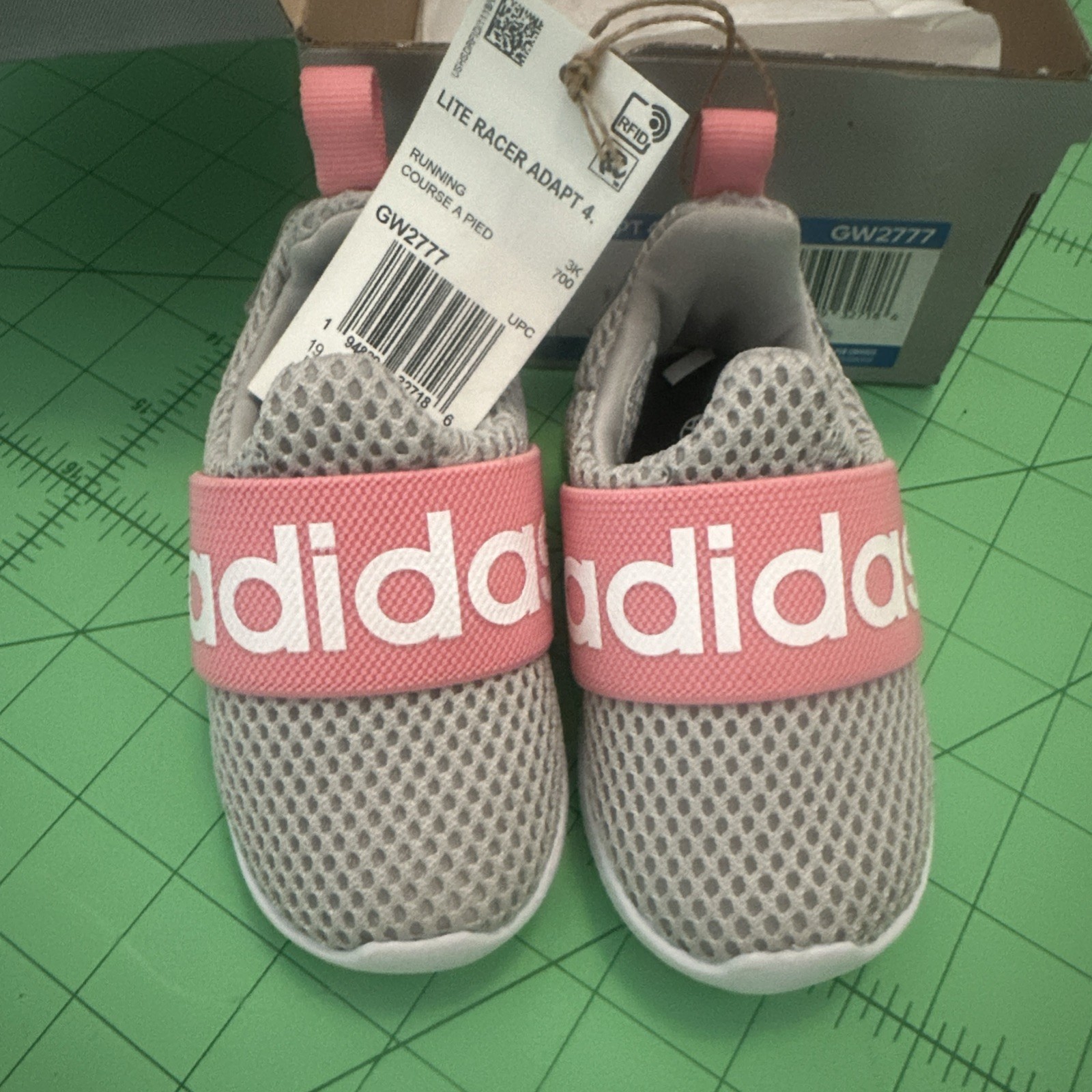 SAOLA Scarpe da corsa Adidas Unisex Child Lite Racer Adapt 4.0 Grigio Super Pop 4K