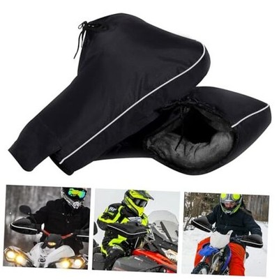  ATV Hand Muffs Winter ATV Accessories, Waterproof ATV Gloves, Snowmobile Black