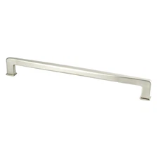 Brushed Nickel towel bar Berenson Subtle Surge 12 in. 12" CC Appliance Pull 