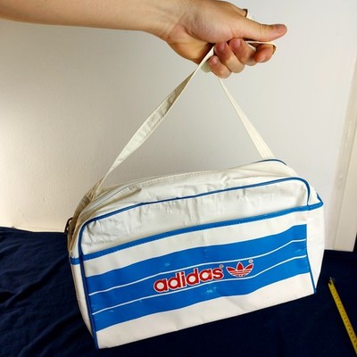 Vintage 1985 Adidas Trefoil Shoulder Bag Sports Gym Duffel Retro