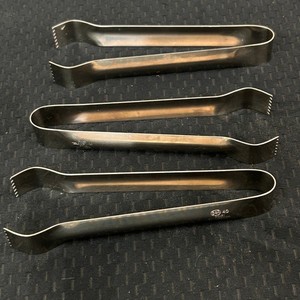 Don 40 3K461 Stainless Steel Ice Tongs Set of 3 Silver 6 Inch Barware Utensils