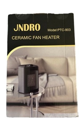 JNDRO Portable Electric Space Heater - Quiet Compact Ceramic Heater Fan