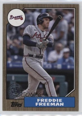 2022 Topps Series 1 Gold 35/75 Freddie Freeman #T87-53 o7m