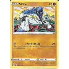 081/172 Sawk Common : Pokemon Trading Card Game SWSH09 Brilliant Stars TCG