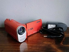 Sony Webbie HD MHS-CM1 Camcorder Digital Video Camera 5MP Orange   Tested
