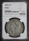 1884-S (VF30) Morgan Silver Dollar $1 NGC