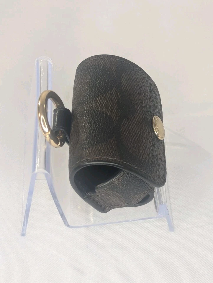 Auriculares inalámbricos grandes Coach Airpods Pro estuche nogal/negro firma Foto 3 de 4