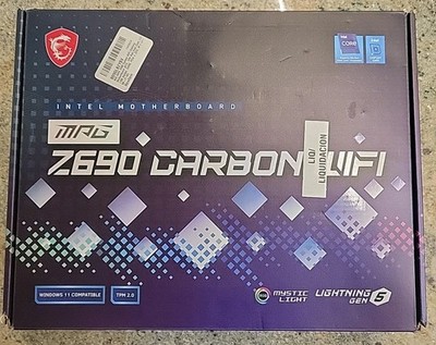 MSI MPG Z690 CARBON WIFI , INTEL Motherboard (Parts Only).