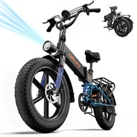 20" Fat Tire E-Bike 750W 48V 13Ah Battery 7 Speed LED Color Display Electric Bike