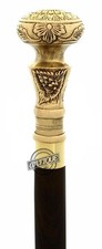 Victorian Wooden Walking Stick Classic Knob Handle Vintage Style Cane Men Gift