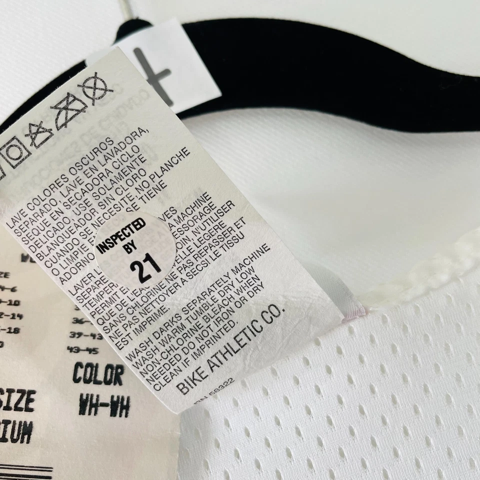 NUEVO CON ETIQUETAS Bicicleta Atlética Para Hombres Blanca Sin Mangas Ropa Deportiva Entrenamiento Jersey Camiseta sin Mangas Talla M Foto 4 de 4