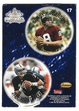 1994 Ted Williams Co. NFL POGS Football Sonny Jurgensen Jeff Hostetler #17 EXC