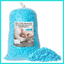 Bean Bag Filler, 5lbs Shredded Memory Foam Filling, Soft Pillow Stuffing Bean...
